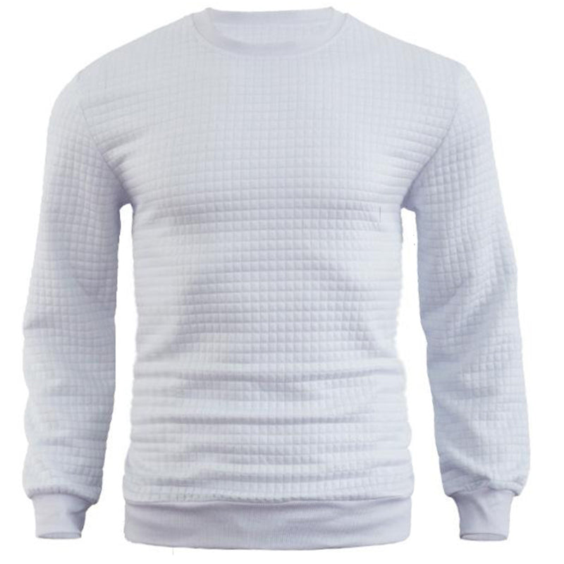 Herren-Pulloverhemd mit kleinem Jacquard-Karo