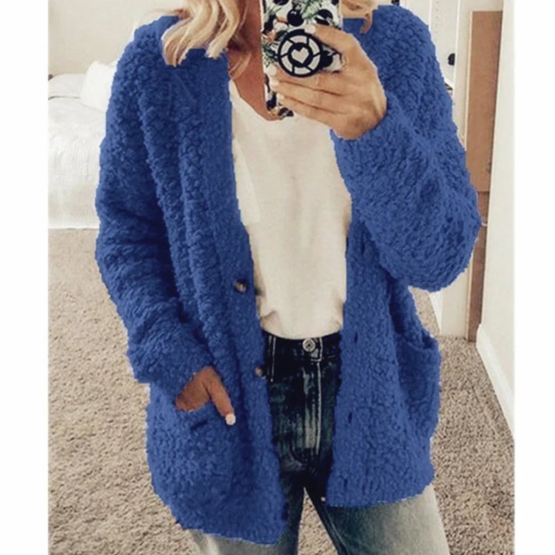✨Top-2 Sale Cardigan 2025✨Damen Herbst/Winter Große Größen Freizeit-Samt-Cardigan